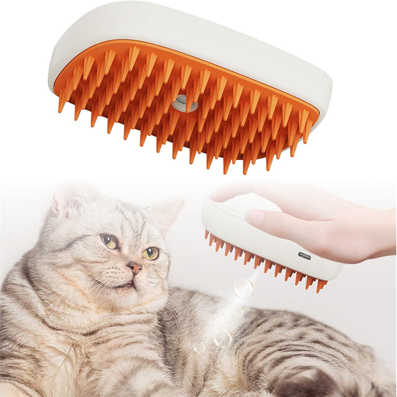 USB Steam Spray Grooming Brush for Cats