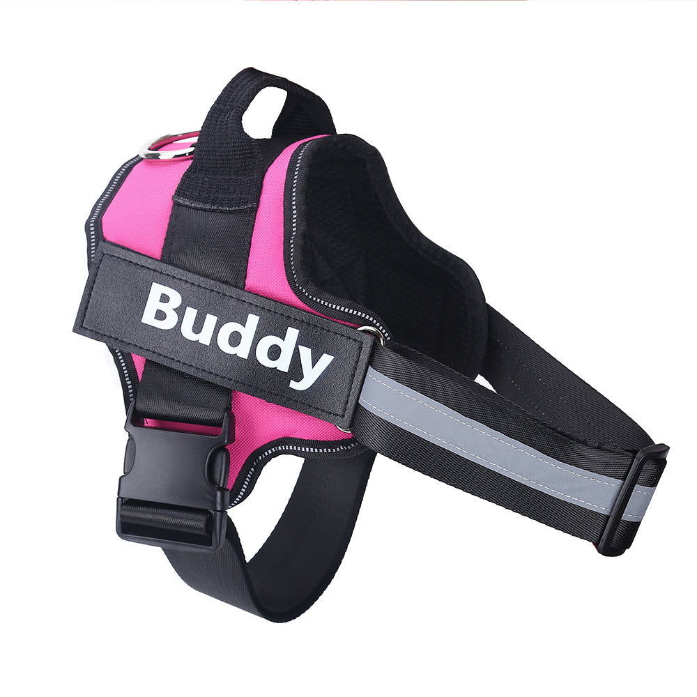 Personalized No-Pull Dog Harness Vest – Reflective, Custom Patch, XS–XXL