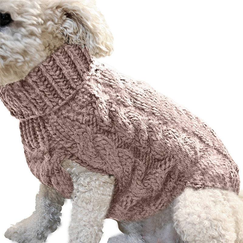 Warm Knit Dog Sweater – 8 Colors, S–XL