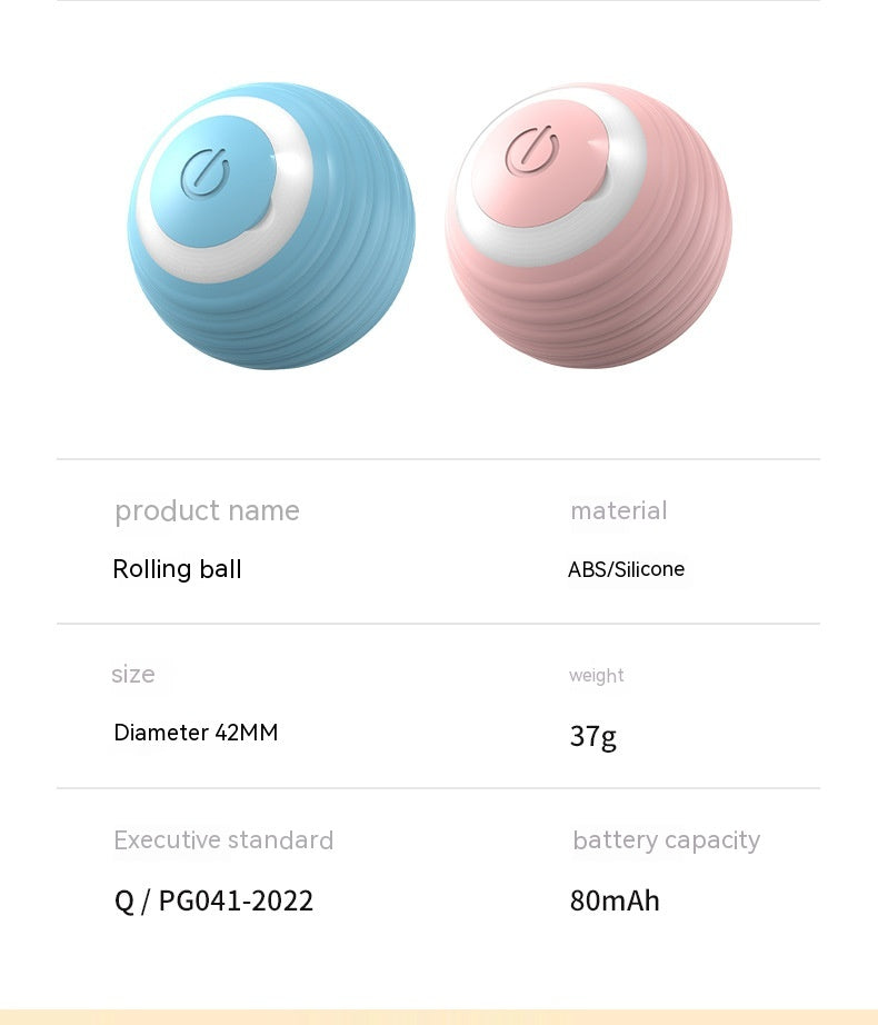 Self-Moving Smart Ball for Cats – USB Rechargeable
