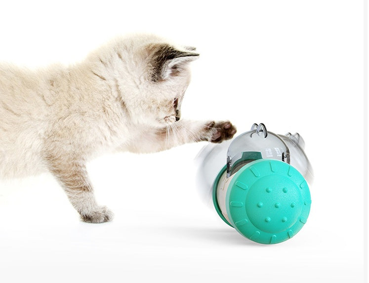 Wheeled Treat Dispenser Toy for Dogs & Cats