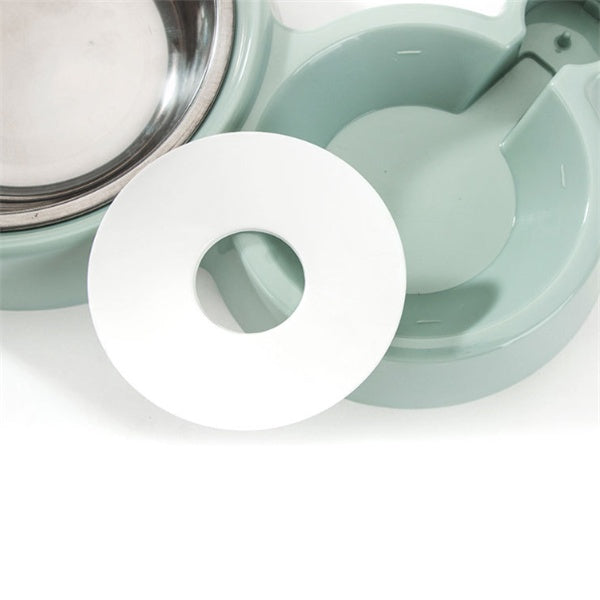 Automatic Refill Pet Water Bowl – Ball-Type, Stainless Steel & Plastic