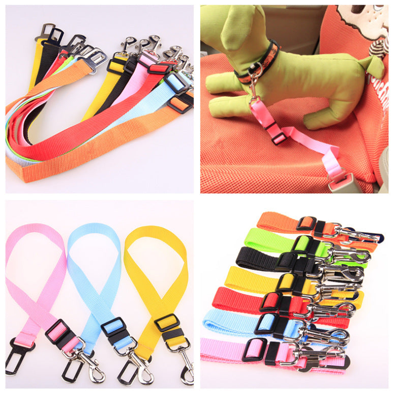 Dog Seat Belt Tether – Adjustable Car Safety Strap