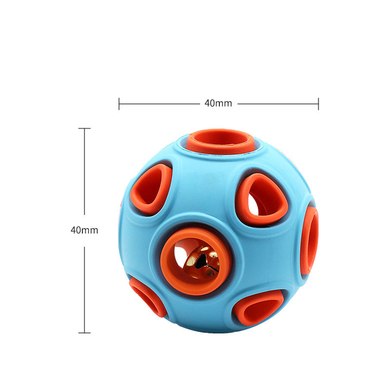 Light-Up Squeaky Dog Ball – Glow or Bell, S / M