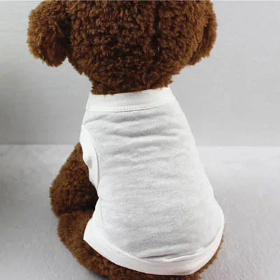 Cotton Dog T-Shirt – Soft Plain Tee for Small to Large Dogs, XS–3XL