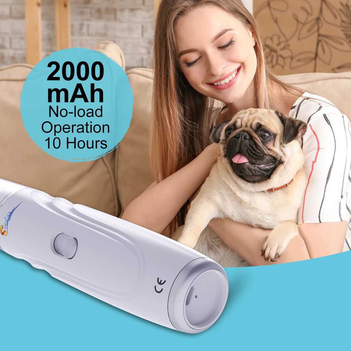 Dog Nail Grinder – Quiet, USB Rechargeable