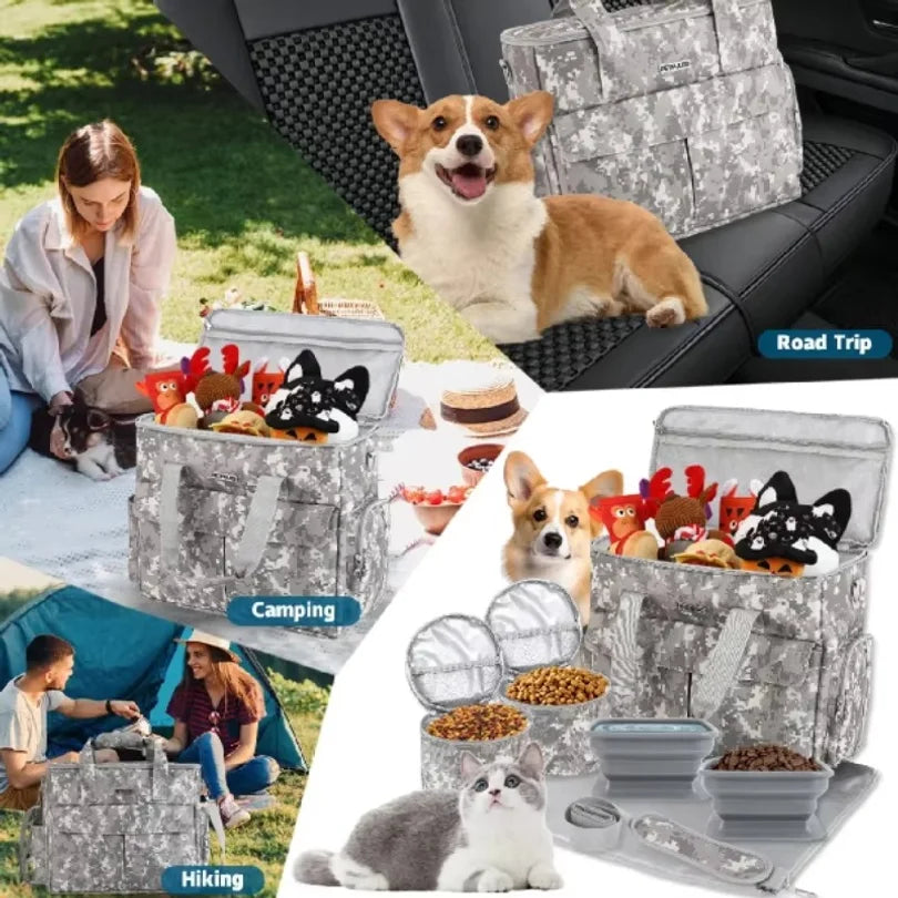 6-Piece Dog Travel Bag Set