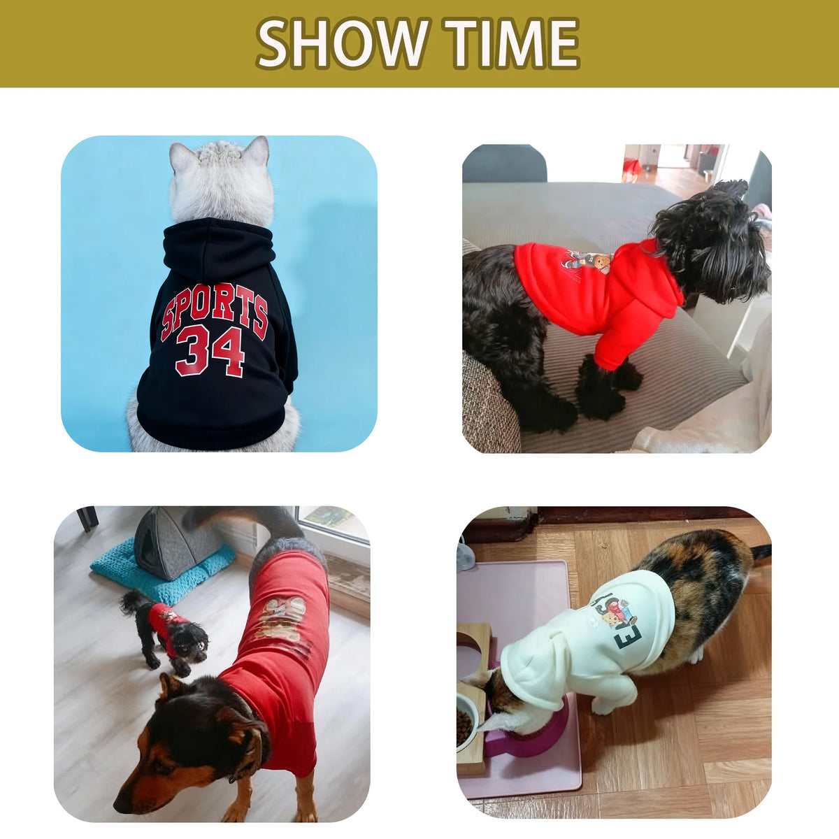 Cozy Cotton Dog & Cat Hoodie – Warm Winter Sweatshirt, XS–5XL