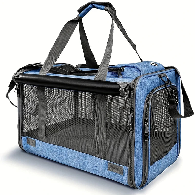 Large Foldable Mesh Pet Carrier