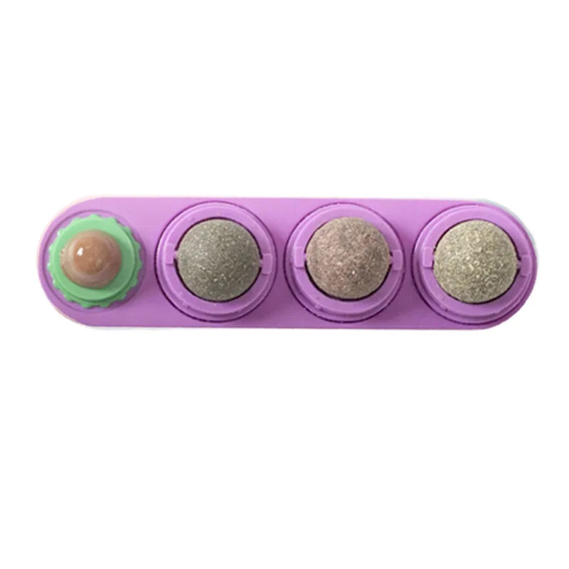 4-in-1 Silver Vine Catnip Wall Ball