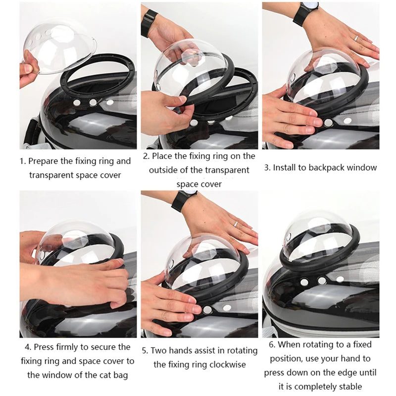 Clear Bubble Cat Carrier Backpack