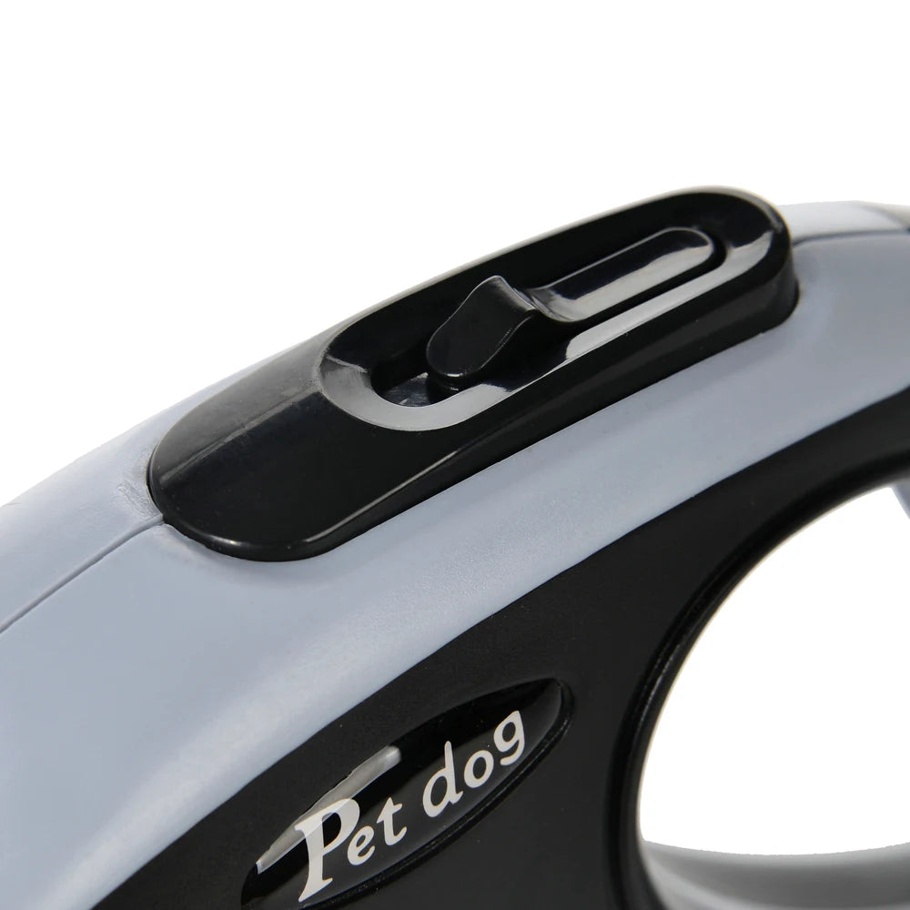 Paw Print Retractable Dog Leash – 3m / 5m for Small & Medium Dogs