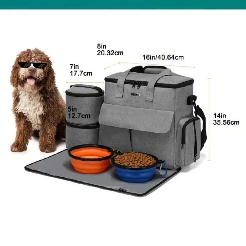 6-Piece Dog Travel Bag Set