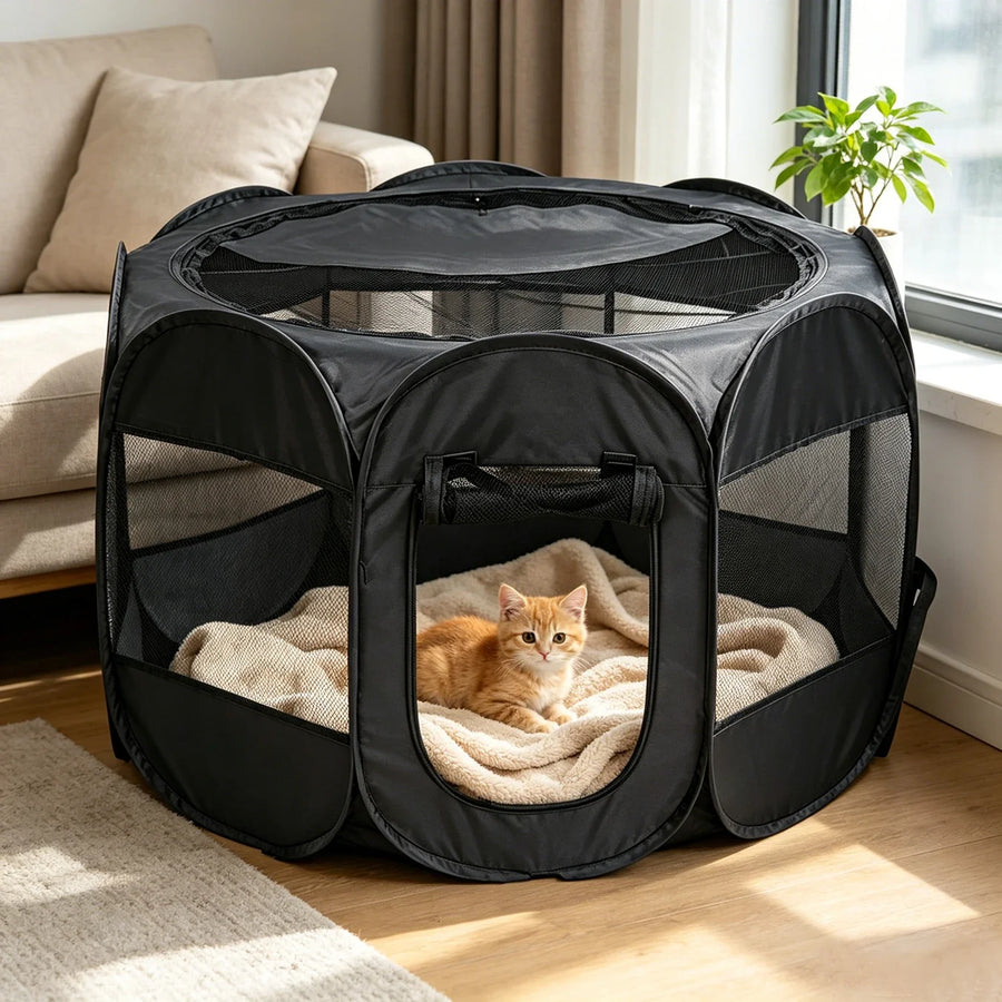 Octagonal Foldable Pet Tent Playpen