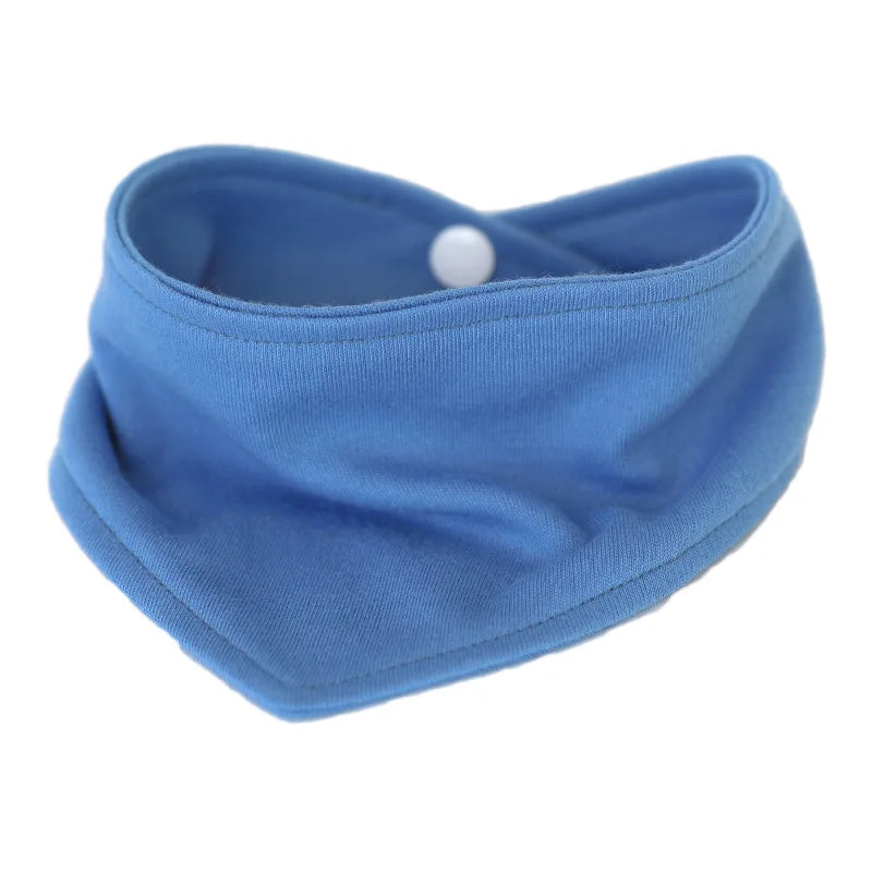 Adjustable Dog Bandana – Solid Color Triangle Scarf, S–XL