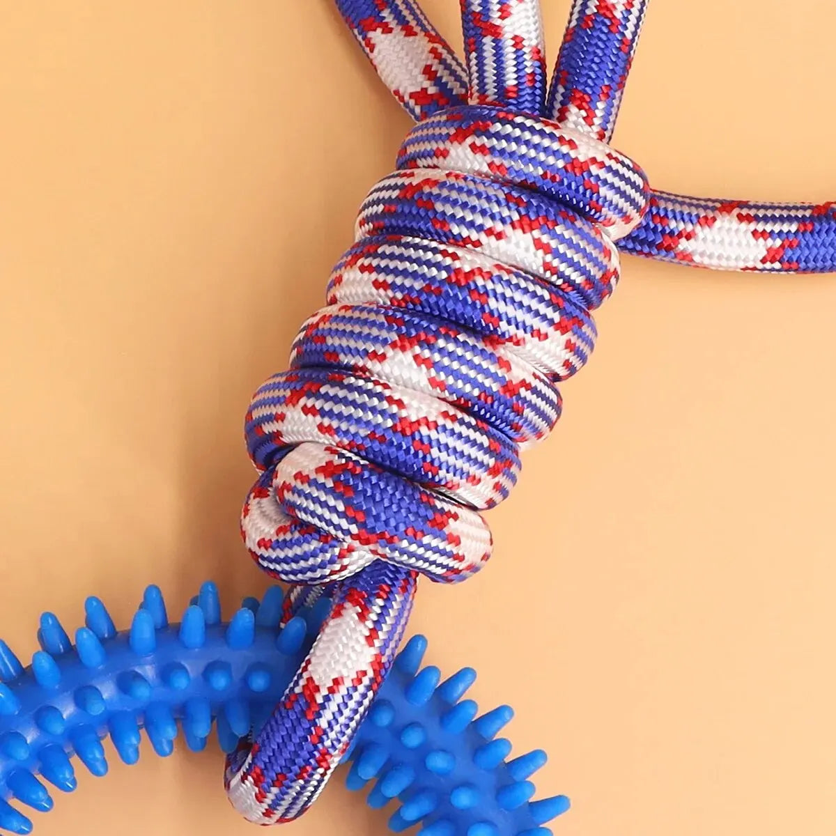 Spiked Dental Ring Dog Toy