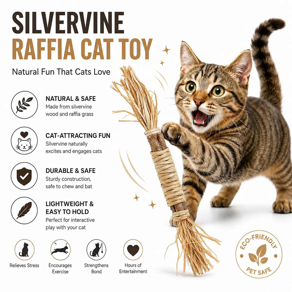 Silvervine Chew Stick for Cats – Natural Chew Toy, 1/3/5 Pack