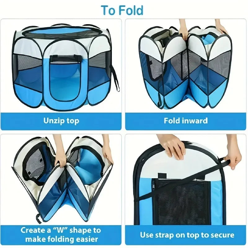 Octagon Pet Playpen & Cat Birthing Room