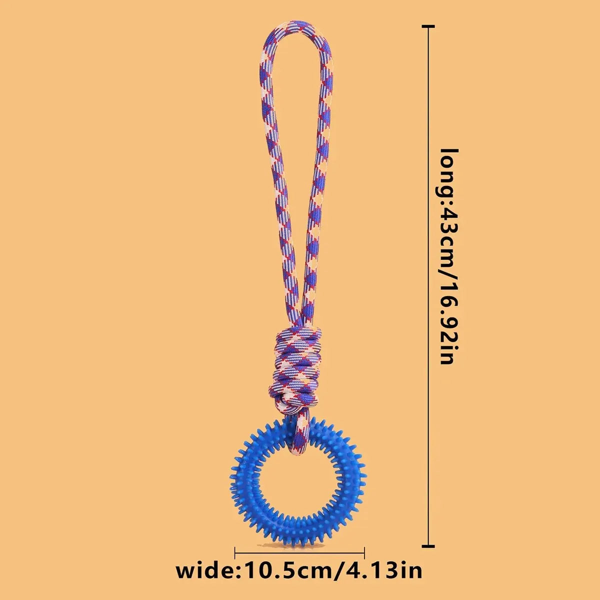 Spiked Dental Ring Dog Toy