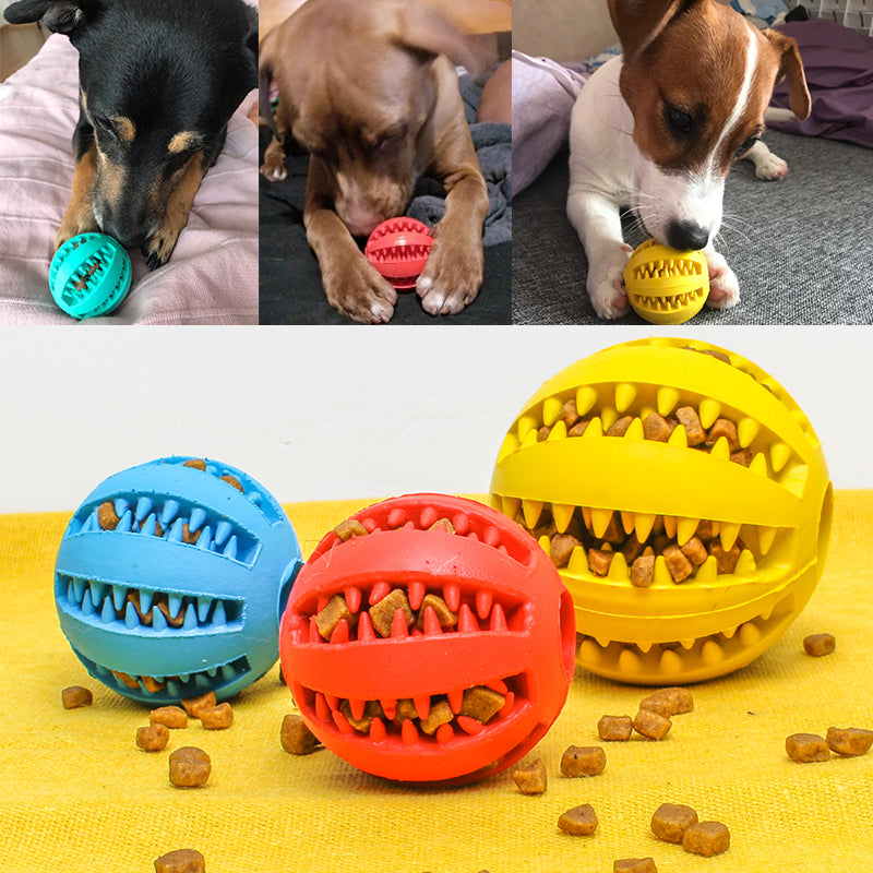 Rubber Treat Ball for Dogs – Slow Feeder & Chew Toy, 5 or 7 cm