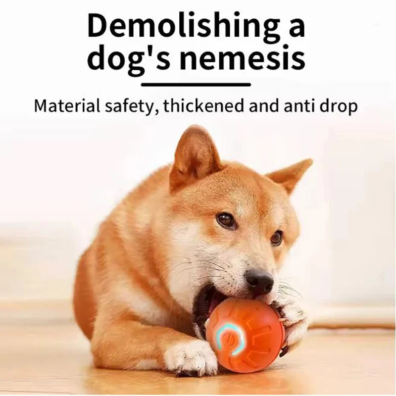 Intelligent Interactive Pet Toy Ball Electronic Automatic Moving Bouncing Ball USB Rechargeable Funny Toy for Puppy Cat Kitty