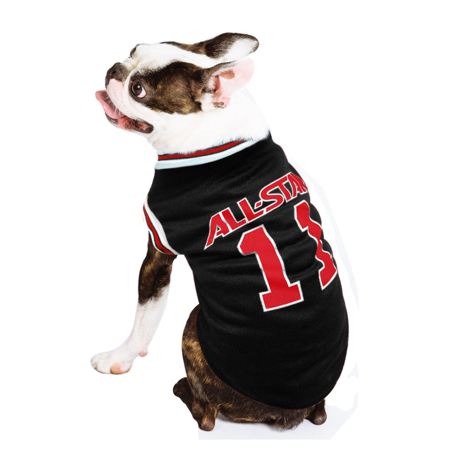 Soccer Ball Dog T-Shirt – Cotton, Black or Red, S–XXL
