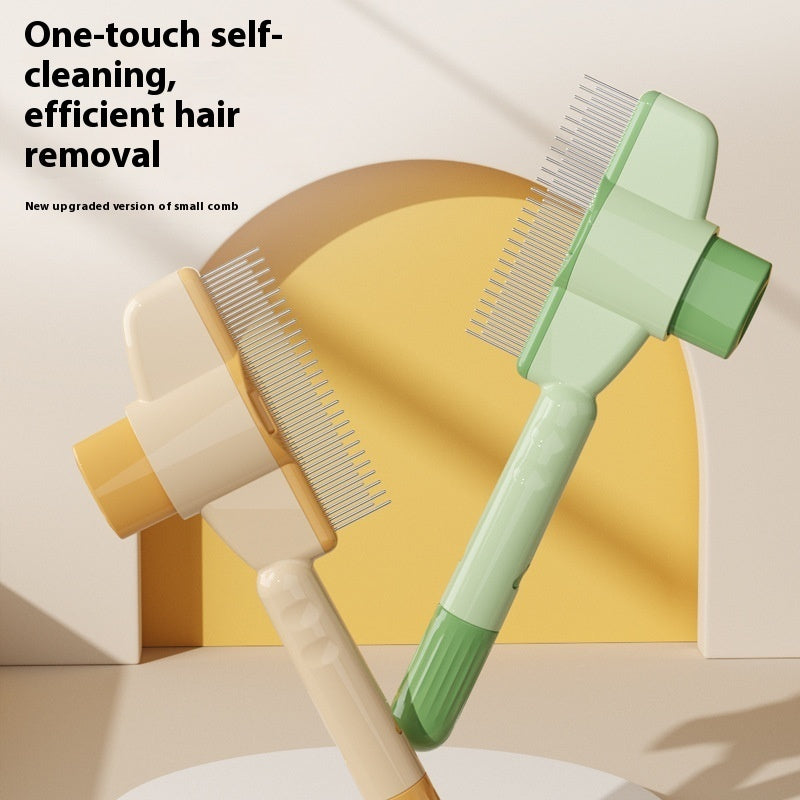 Dual-Length Pet Comb with Release Button