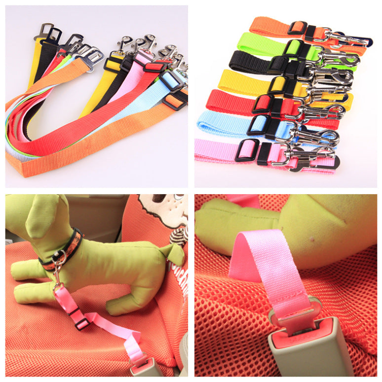 Dog Seat Belt Tether – Adjustable Car Safety Strap