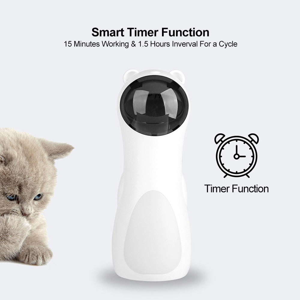 Automatic Laser Cat Toy – Bear Design, Auto-Timer