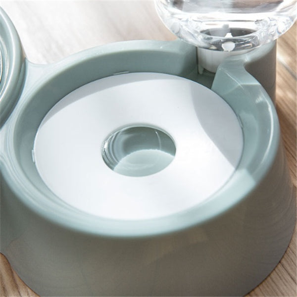 Automatic Refill Pet Water Bowl – Ball-Type, Stainless Steel & Plastic
