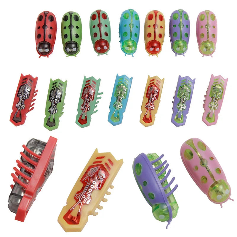 1PC Electric Bug Cat Toy Automatic Flip Battery Operated Pet Dog Beetle Playing Interactive Toy Interactive Cat Toy Pet Supplies