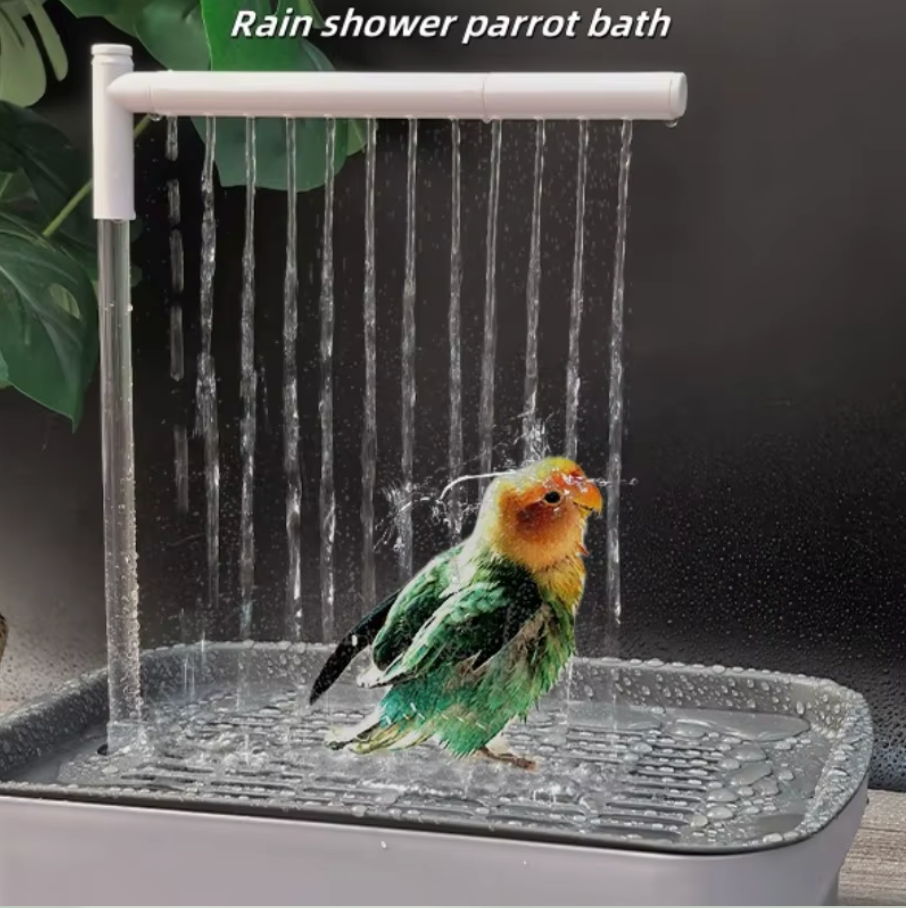 Bird Daily Use Bathtub Bird Shower Basin for Health Tabletop Parrots Bathing Parrot Peonybath Automatically Circulates Bird Bath