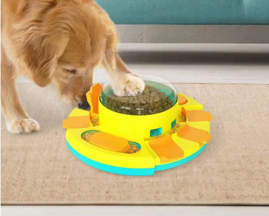 New Dog Puzzle Toy Slow Feeder Interactive Increase Puppy IQ Food Dispenser Slowly Eating Nonslip Bowl Pet Cat Dog Training Game