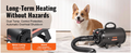 VEVOR Portable Dog Blow Dryer, 2000W/2.7HP Pet Grooming Dryer with Metal Housing, Safe Heating, Quick Drying, Adjustable Speed, Temperature Control, 4 Nozzles, Extendable Hose, Auto Shut-Off, Black (Father'S Day Gift Option), Easy to Connect, Safe and Com