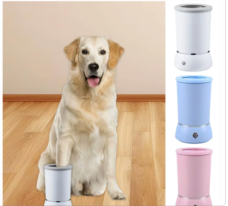 Portable Dog Paw Washer Automatic Pet Paw Cleaner Electric Paw Massager USB Rechargeable Designed for Small to Medium Dogs Cats