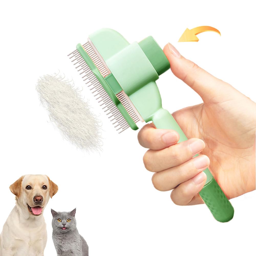 Dual-Length Pet Comb with Release Button