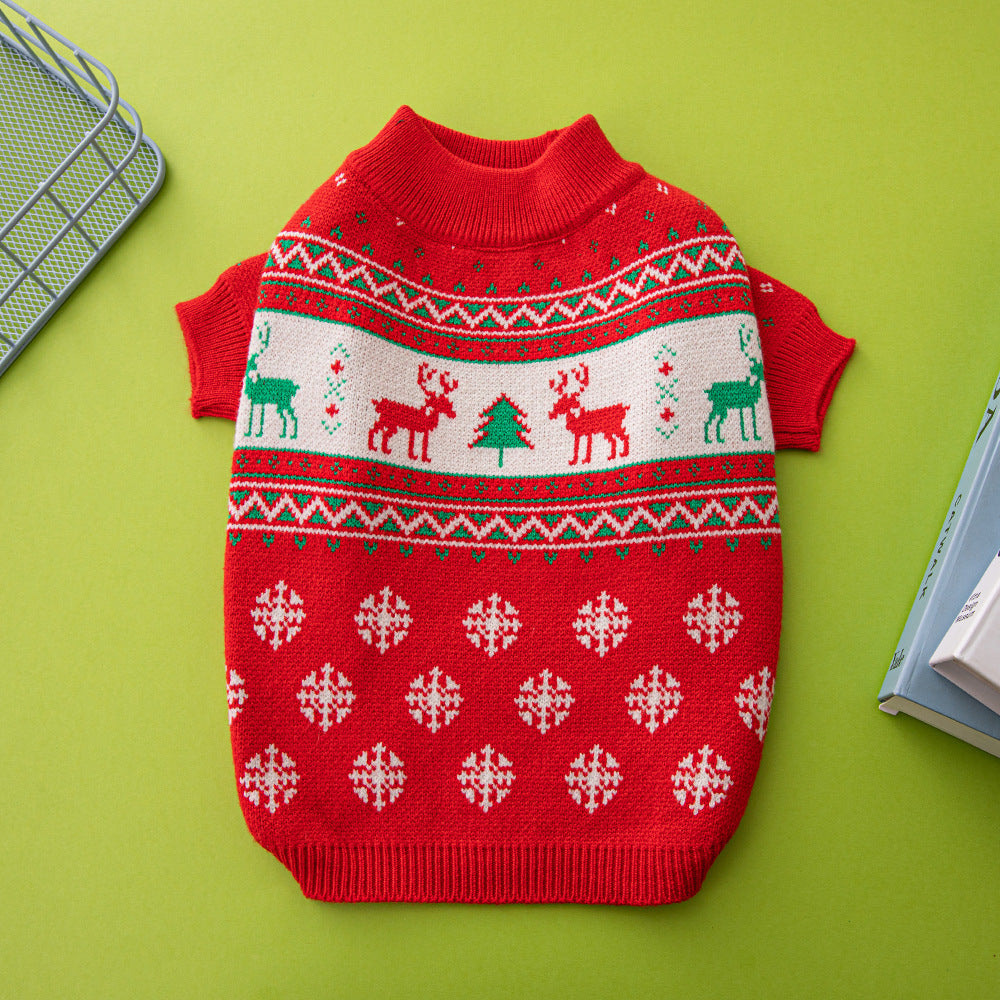 Christmas Dog Sweater – Tree or Reindeer, XS–XXL