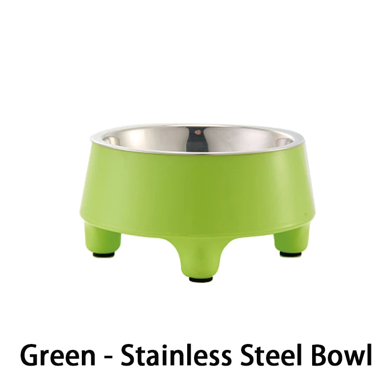 New Elevated Pet Food and Water Bowls Raised with Stainless Steel Bowl for Small Dogs Cats Washable Easy To Cleaning Pet Product