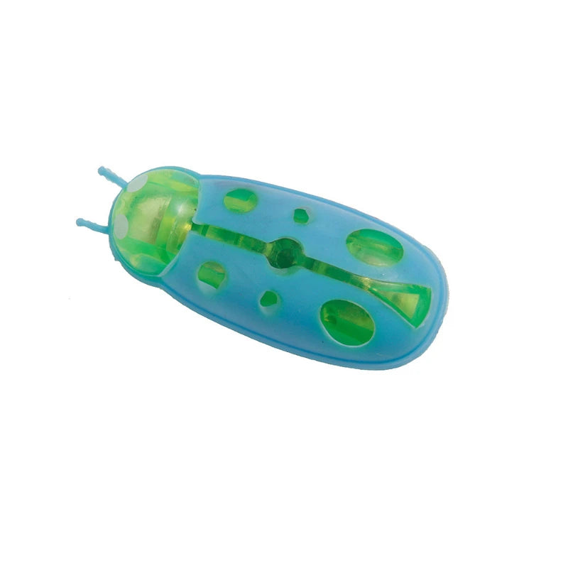 1PC Electric Bug Cat Toy Automatic Flip Battery Operated Pet Dog Beetle Playing Interactive Toy Interactive Cat Toy Pet Supplies