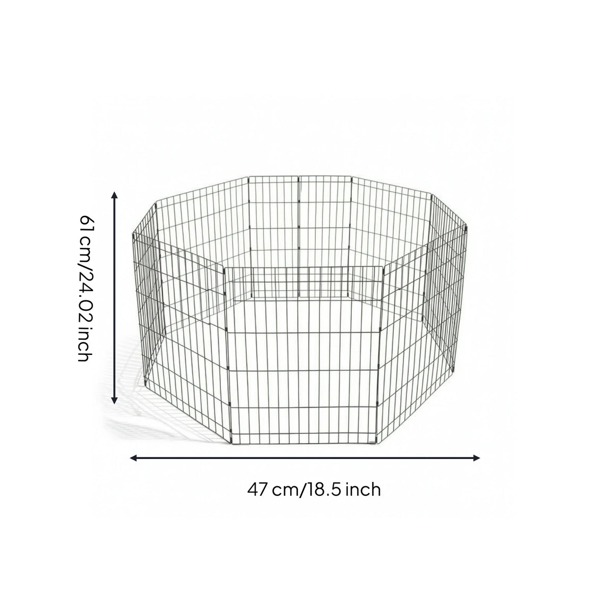 8-Panel Wire Pet Playpen with Door