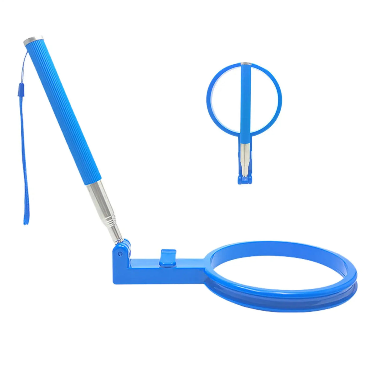 Poop bag dispenser with extendable handle, no-bend pet waste collector, dog poop scooper
