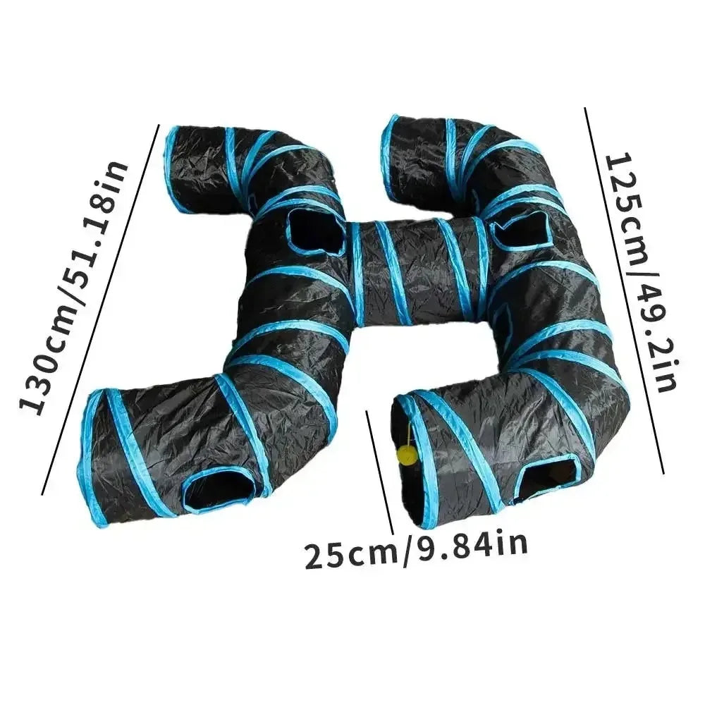 3-Way Foldable Cat Play Tunnel