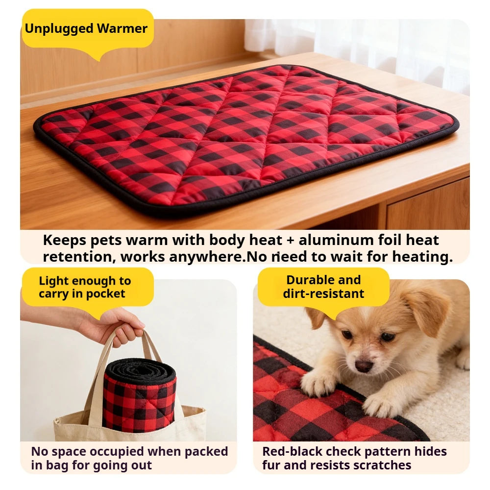 Self-Heating Pet Pad – No Plug Needed