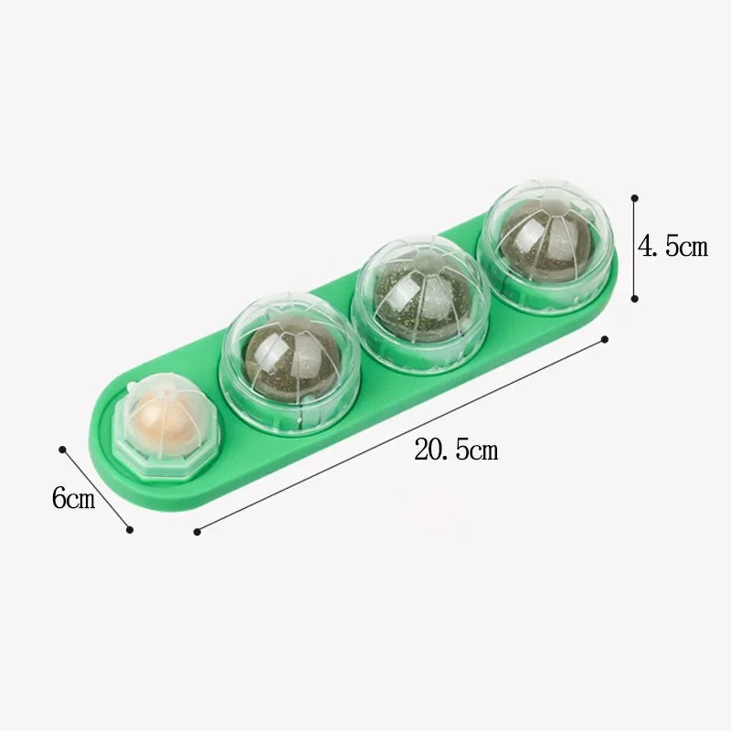 4-in-1 Silver Vine Catnip Wall Ball