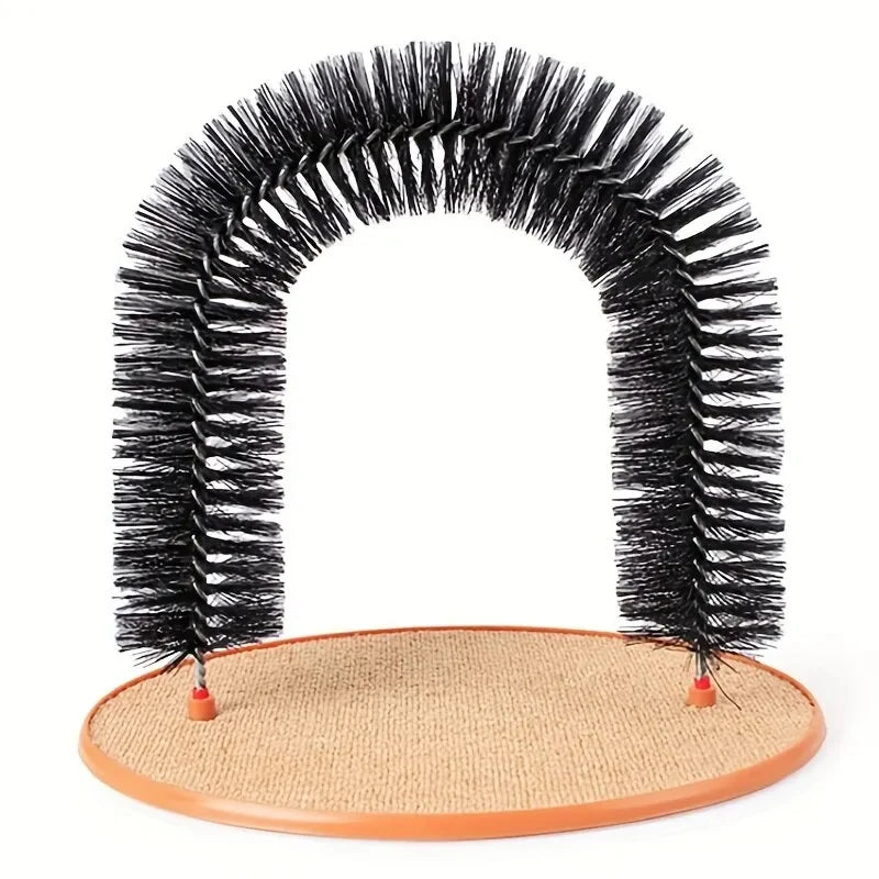 Cat Self-Groomer Arch with Massage Bristles
