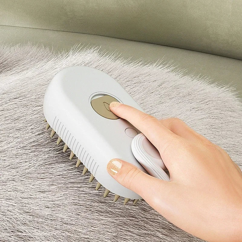 3-in-1 Steam Grooming Brush for Cats & Dogs
