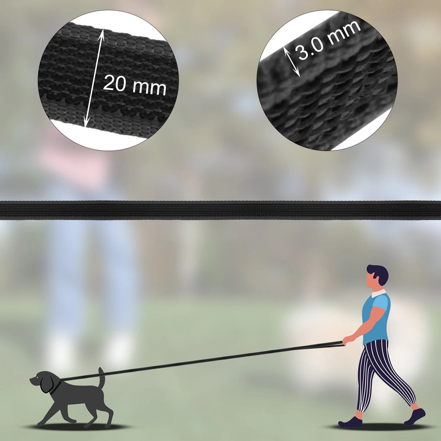 Long Dog Training Leash – 5 ft to 49 ft Recall Lead