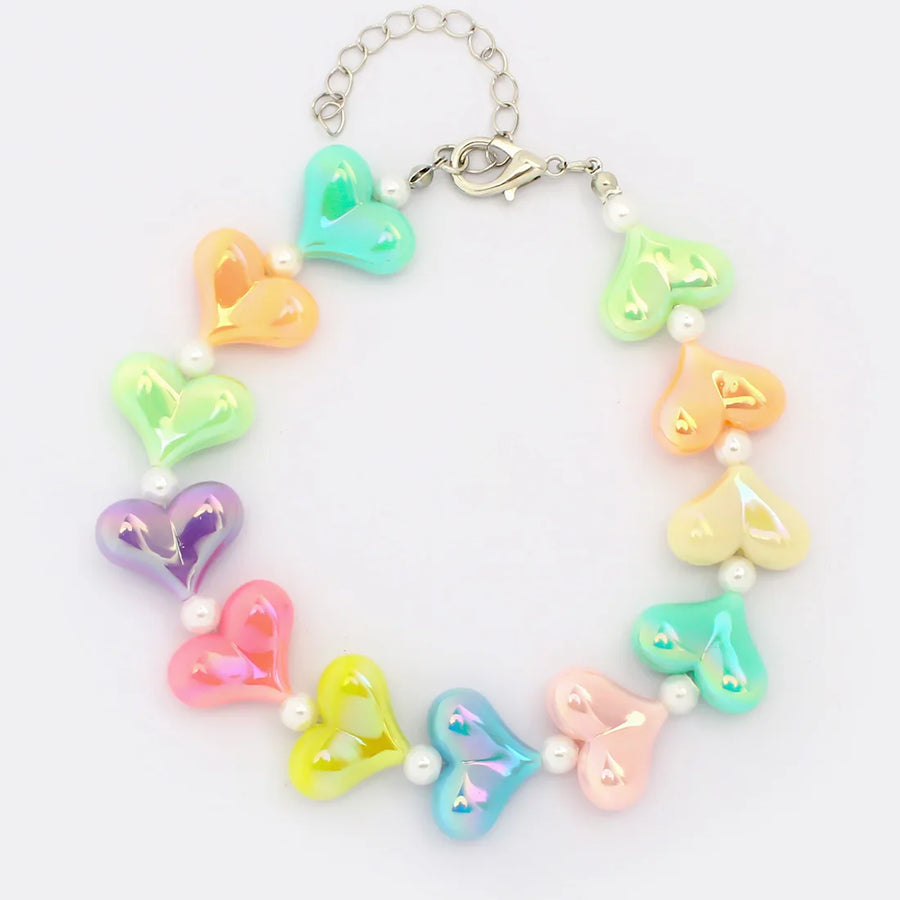 Pearl & Flower Bead Pet Necklace Collar