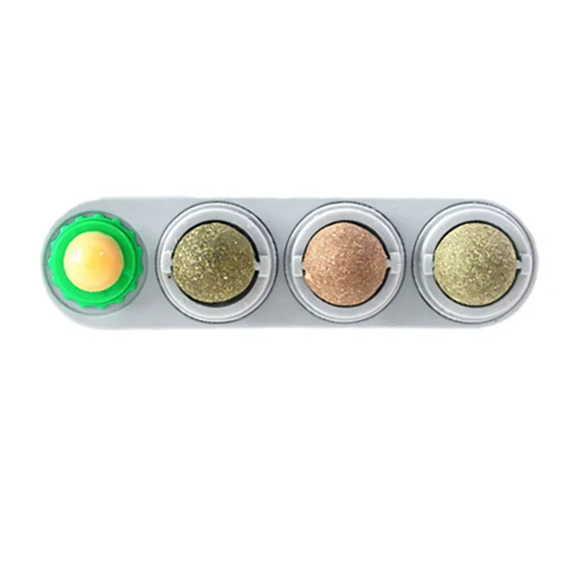 4-in-1 Silver Vine Catnip Wall Ball