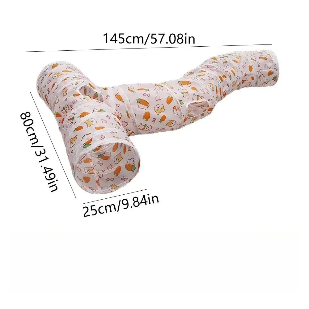 3-Way Foldable Cat Play Tunnel